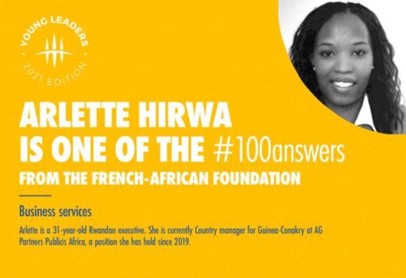 arly_hirwa's tweet photo. Very happy and proud to join the @french_african familly as a #youngleader 2021 and follow in @gerardinemahoro footsteps. Can't wait to meet everyone! Birthday month is starting great!! #100answers https://t.co/F0RgC2q4L6