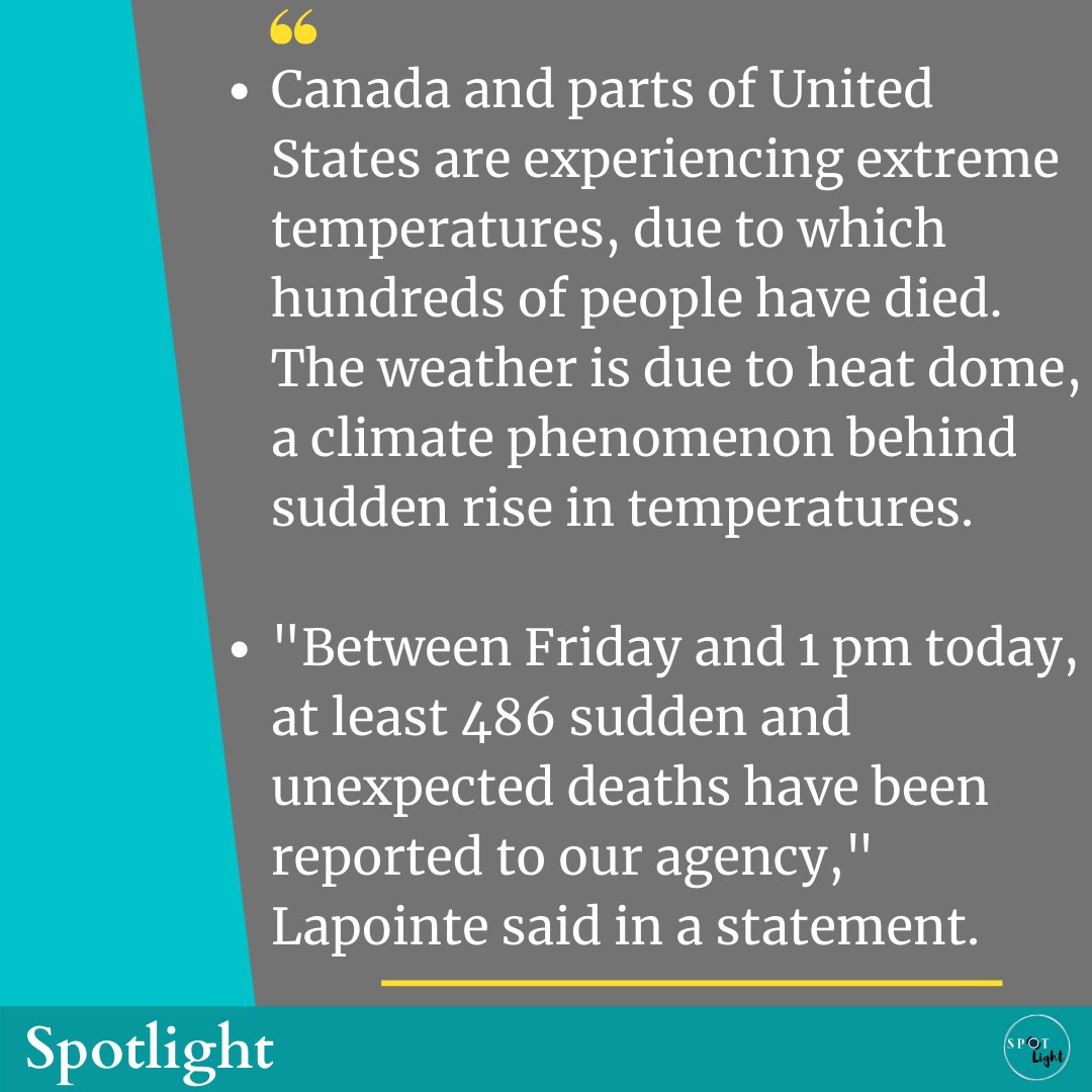 WeeklySpotlight's tweet image. Canada and parts of the US are experiencing extreme temperatures killing hundreds of people.
Learn How &amp;amp; Why?👇

#canada #us #usa #heatdome #heatdome2021 #death #climatechange #cilamte #climatecrisis #environment #earth #earthday #world #antarctica #tempeturerise #wheather