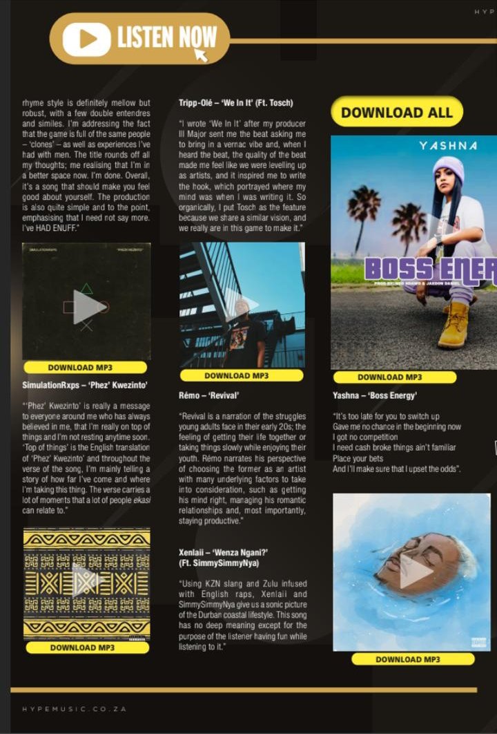 Tripp_Ole's tweet photo. We In It is featured on @HypeMagazineSA 🔥. When you put in the work it truly pays off.

Stream we in it TODAY!!! Available on ALL streaming platforms. https://t.co/lUQW8ZMHKX