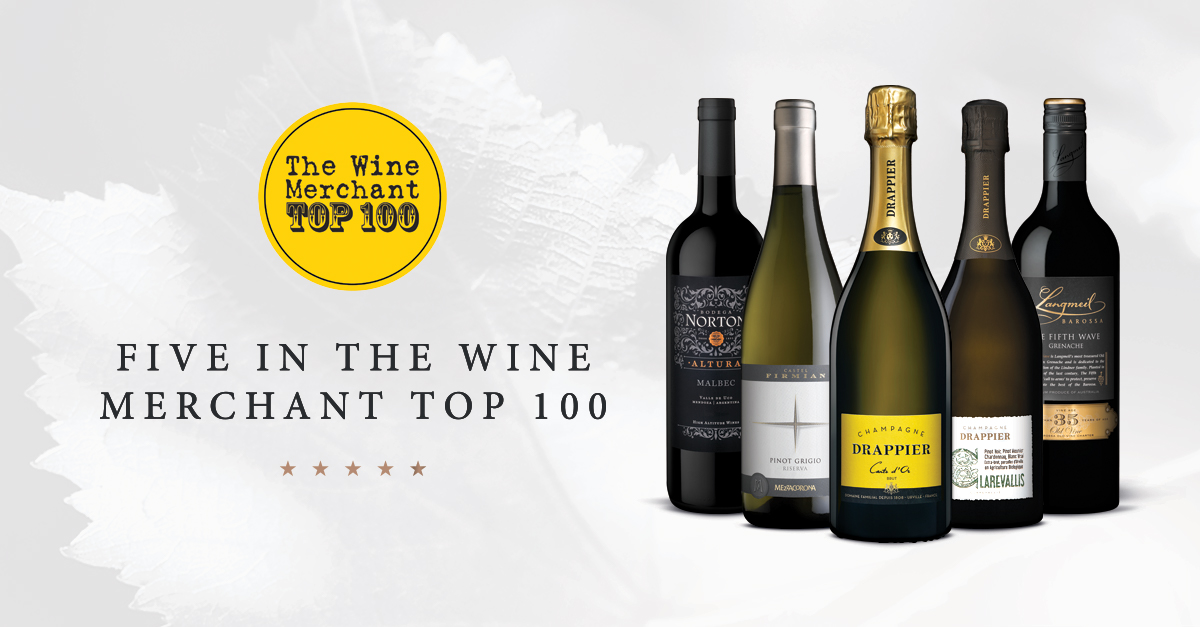 We are delighted to announce that five of our wines have been awarded a place in The Wine Merchant Top 100. You can view the top 100 list in the link below:  
winemerchantmag.com/wine-merchant-…