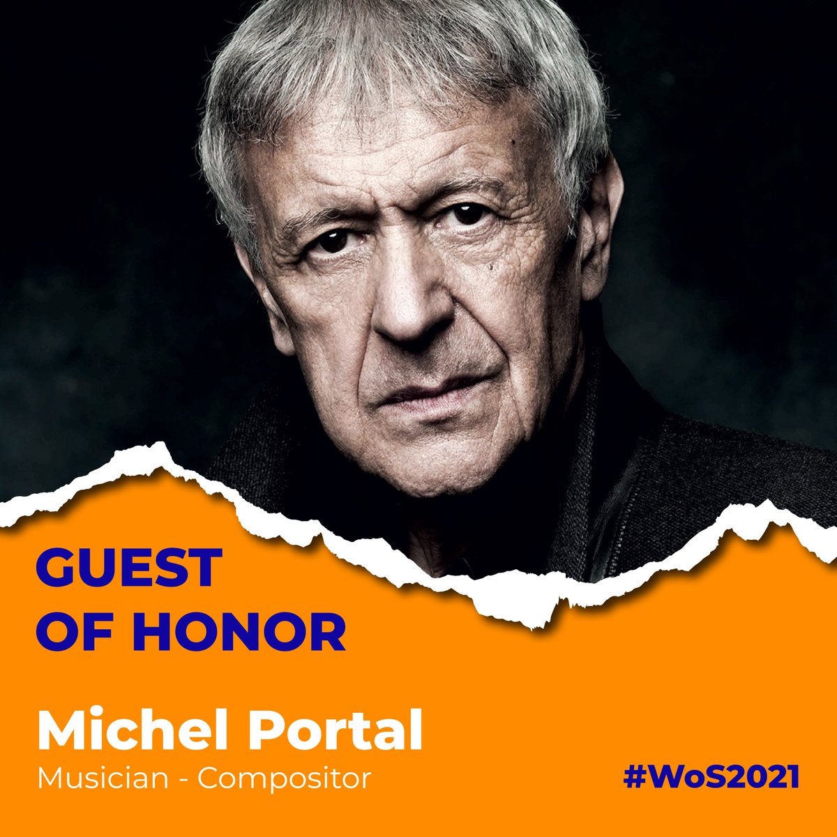 WarOnScreen's tweet photo. Guest of honour of #WoS2021: the musician Michel Portal.  Winner of 3 Césars for his soundtracks, but also a major figure of #jazz, he released a brand new album at the beginning of the year: MP85. He will be with us for the 9th edition of WoS.
#cinema #makefilmsnotwar #festival https://t.co/AKKSymhTvh
