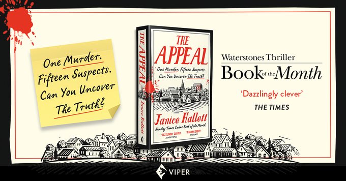 Janice Hallett (@janicehallett) on Twitter photo So #TheAppeal is <a href="/Waterstones/">Waterstones</a> Thriller Book of the Month and every paperback copy sold in Waterstones contains an EXCLUSIVE peek at the first chapter of my second novel #TheTwyfordCode - so hot-off-the-press not even my partner has read it - enjoy! So #TheAppeal is <a href="/Waterstones/">Waterstones</a> Thriller Book of the Month and every paperback copy sold in Waterstones contains an EXCLUSIVE peek at the first chapter of my second novel #TheTwyfordCode - so hot-off-the-press not even my partner has read it - enjoy!