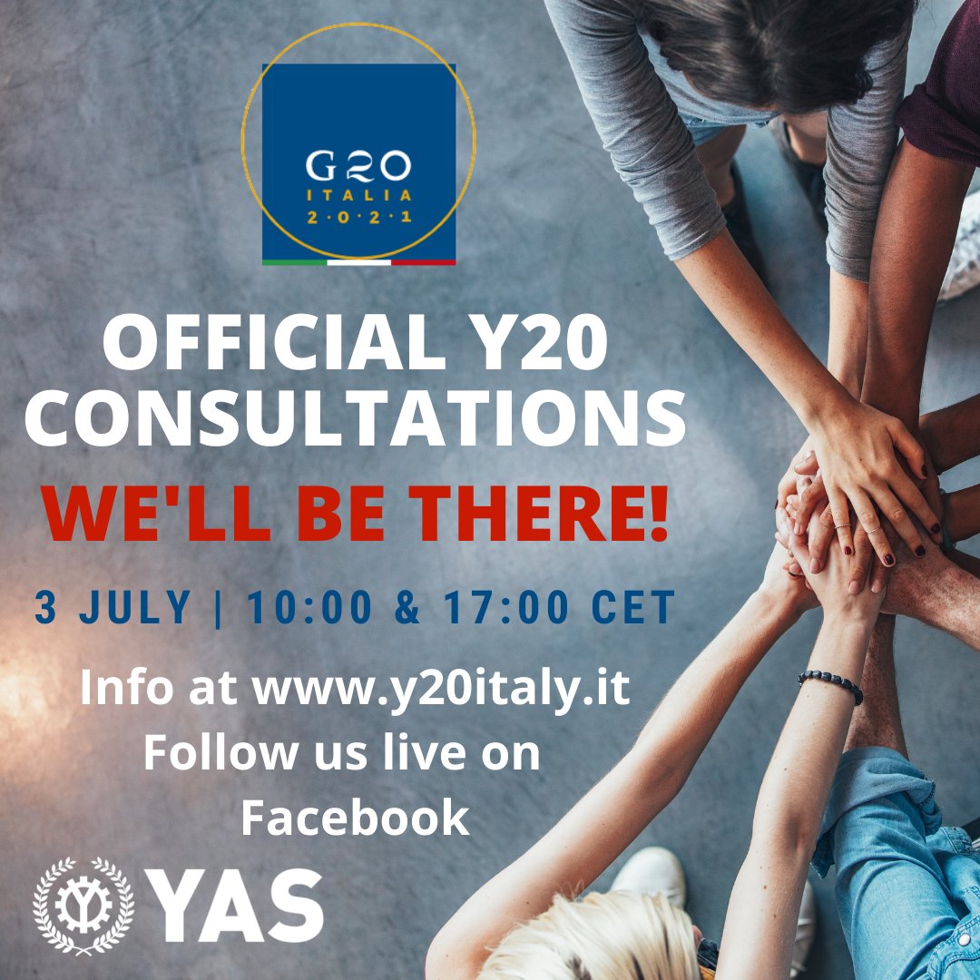 JovenesIRI's tweet photo. ����🇷🇮🇹 EL GJI-IRI EN EL Y-20

Este año, el 3 de julio, por primera vez, las asociaciones de jóvenes de todo el mundo tendrán la oportunidad de hacer oír su voz en las Consultas Internacionales Oficiales de #Y20, el grupo de participación oficial del #G20 presidido por @YAS_Society https://t.co/AWXBu27g7D