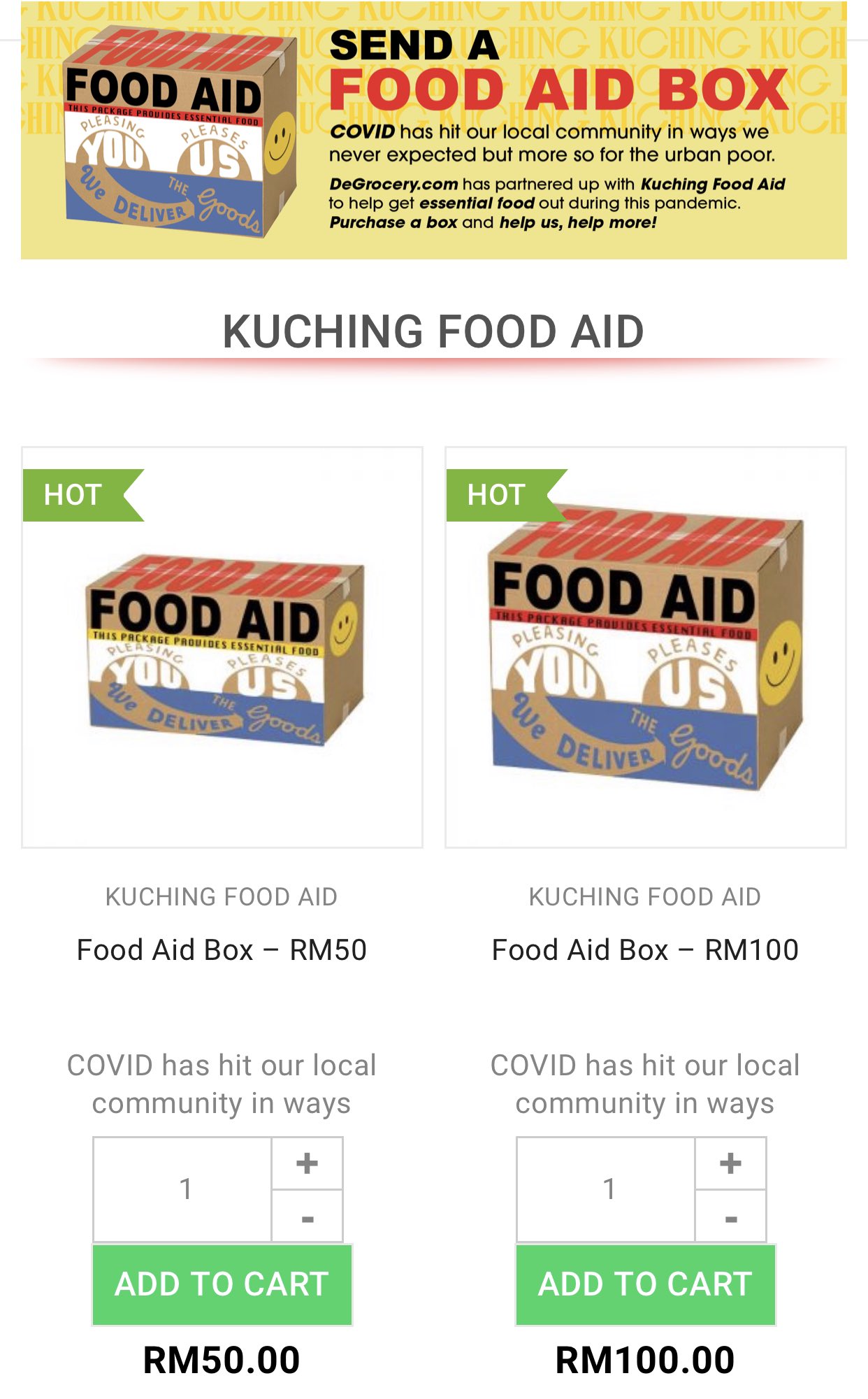 Aid kuching food JCI Padawan