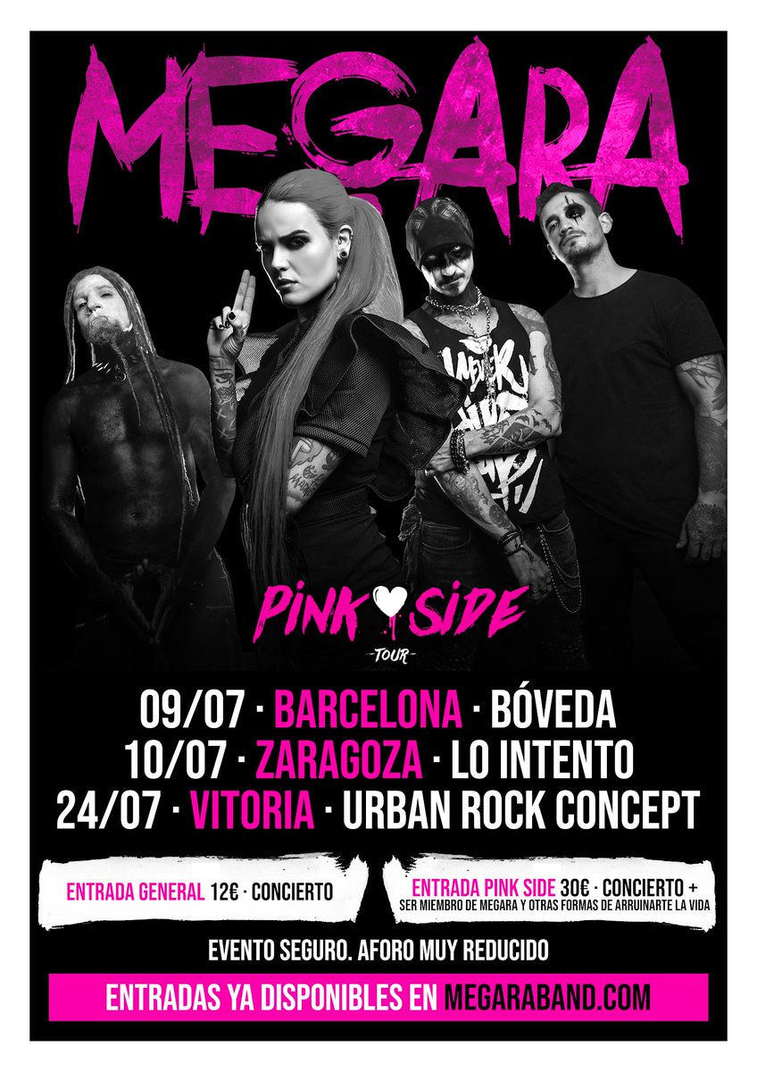 MetalKorner's tweet image. MEGARA se va de gira acústica con &quot;Pink Side&quot;

bit.ly/2ThROkz

@weareMEGARA @OnFireRockPromo  #megara #pinkside #concierto