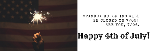 SpandexHouseInc's tweet photo. Spandex House will be closed on Monday, 7/05 for 4th of July. We will resume regular hours, Tuesday, 7/06. Happy Independence Day!🇺🇸🎆🙂 https://t.co/EQ08D8cgBZ