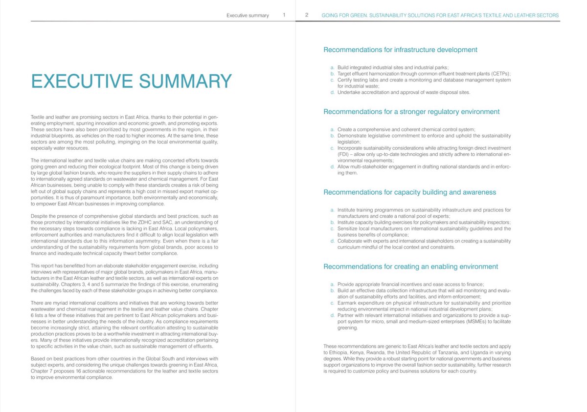#Textile and #Leather are a sleeping giant for #EastAfrica’s Development.

BUT fashion brands want to be sustainable, so they need their suppliers to comply to sustainability standards.

How can we support East African suppliers to make the transition? SITA has a fresh report!👇