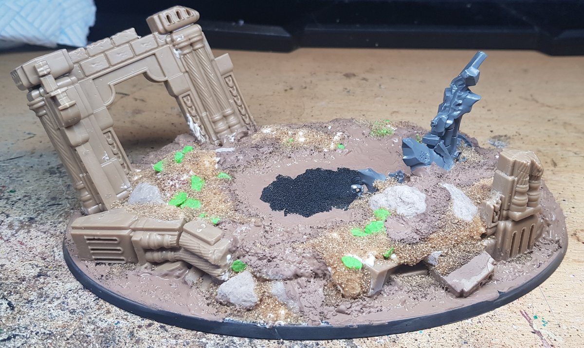 Getting some progress on my #AoS #Stormcast Stardrake! One of those common conversions. Just a whole lot of gapfilling, some sculpting and some texture to add before I can move onto the wings one by one, then the rider. Go big or go home, right? #WarhammerCommunity