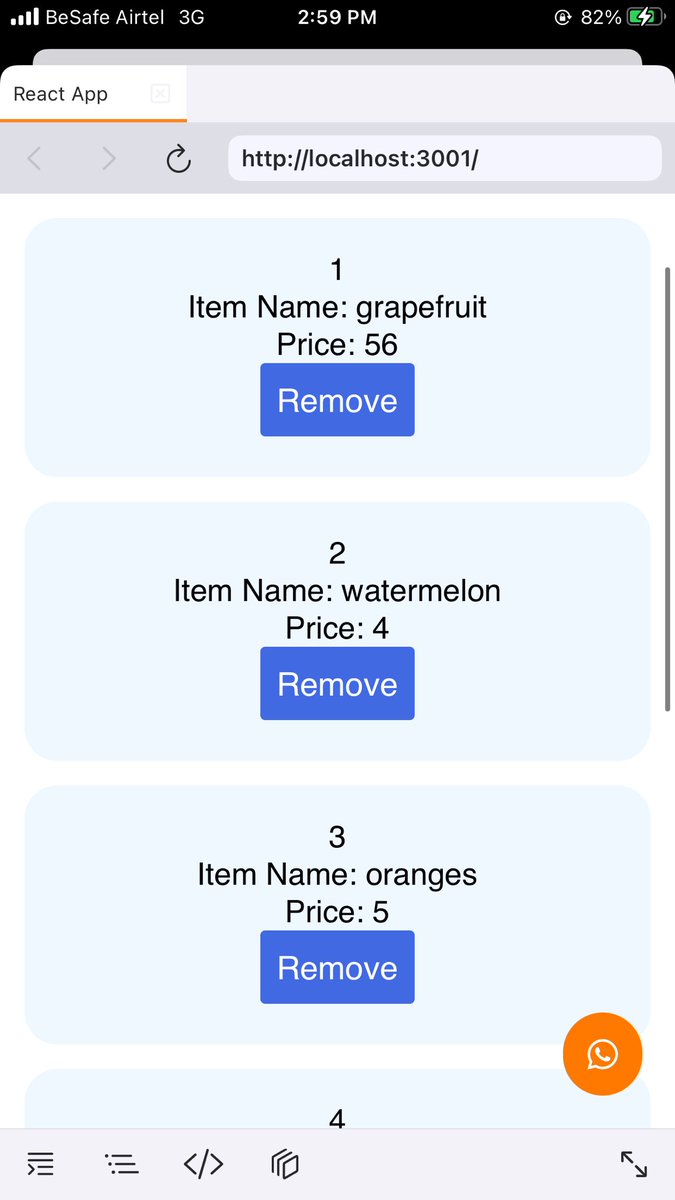 LekanSaheedDev's tweet photo. A simple Remove-from-cart component using React.
IDE = play.js, you can get it on the AppStore to code on the go.
#Reactjs #Javascript #playjs https://t.co/DfeYwdA5Rl