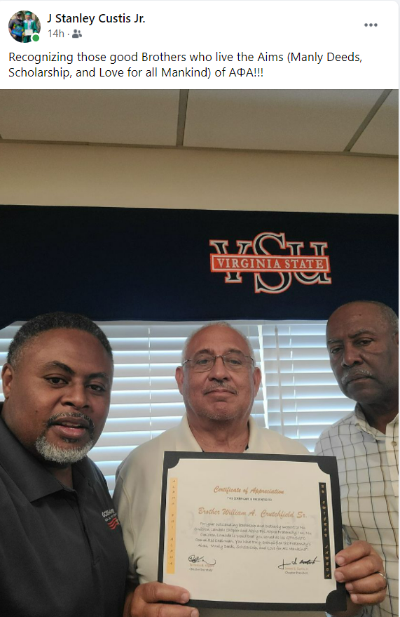 NAlphas's tweet image. Nu Omicron Lambda President @j_stanley06 recognizing Brothers doing the work of Alpha!