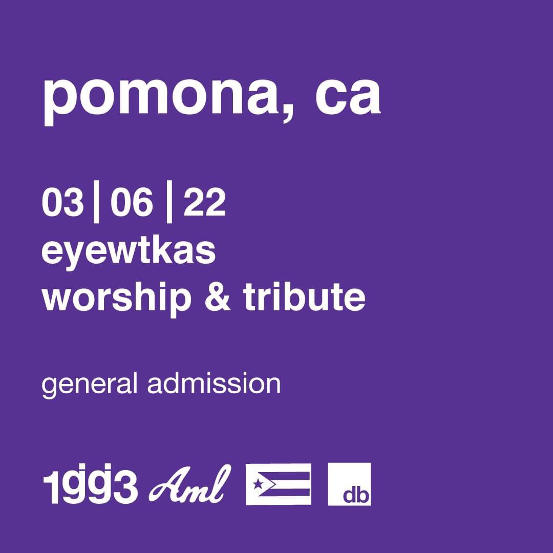 pomona. on sale next week. feel free to participate. glassjaw.com