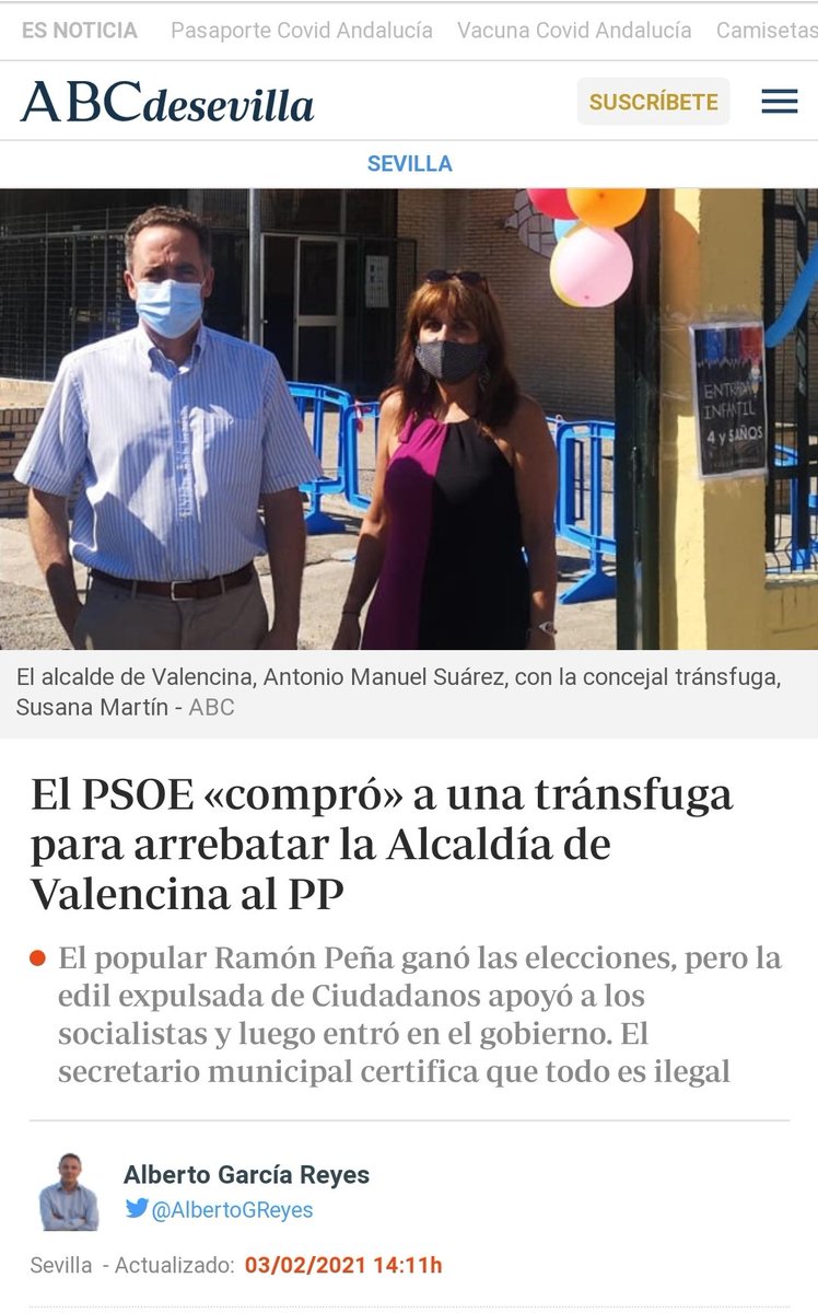 ramonvalencina's tweet photo. Hoy @JuanEspadasSVQ tilda de vergüenza la moción de censura de Benacazón. Hace 2 años una tránsfuga de Ciudadanos me arrebató la alcaldía que gané en la urnas para dársela al psoe. Menos golpes en el pecho,son ustedes catedráticos en artimañas. Llevan dos años guardando silencio https://t.co/wGwFip3Edc