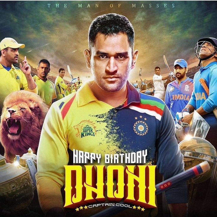  In advance ,Happy birthday to my real hero and inspiration mahendra singh dhoni . 