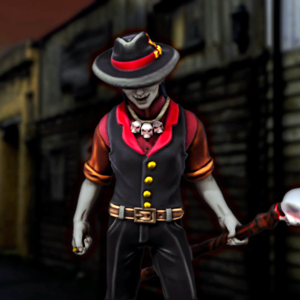 TabletopLand's tweet photo. Meet Pollux. The Demonic Guide (and my avatar) for the upcoming RL #Deadlands starting next weekend. 

He holds in his hand "Was", a powerful scepter that can be used to easily subdue any PCs trying to attack him or let him teleport away to safety.

#savageworlds #ttrpg #swade https://t.co/Xf2qNYFj5G