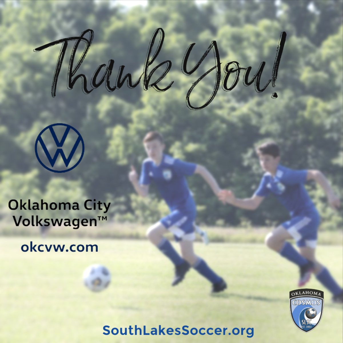 Shout out to <a href="/OKCVolkswagen/">Oklahoma City VW</a>  for being the first sponsor we’ve had the privilege to showcase on our jerseys!!  We appreciate your support in assisting us to provide a place for kids and families to enjoy this sport we all love!  We look forward to the years ahead!