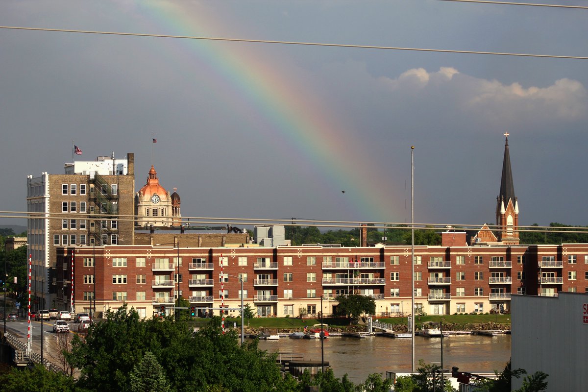 PressTimesGB's tweet photo. A rainbow shone through the clouds after a torrential downpour temporarily shut down the Broadway Farmers market yesterday.

The storm passed quickly, allowing market stands to reopen and festivities to resume. https://t.co/FKW2cXSSKe