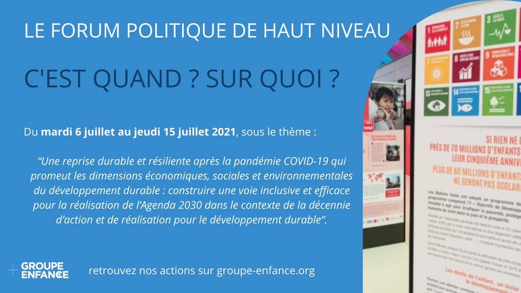 GroupeEnfance's tweet image. Le #GroupeEnfance se mobilise, nous comptons sur vous ! #HLPF #FPHN