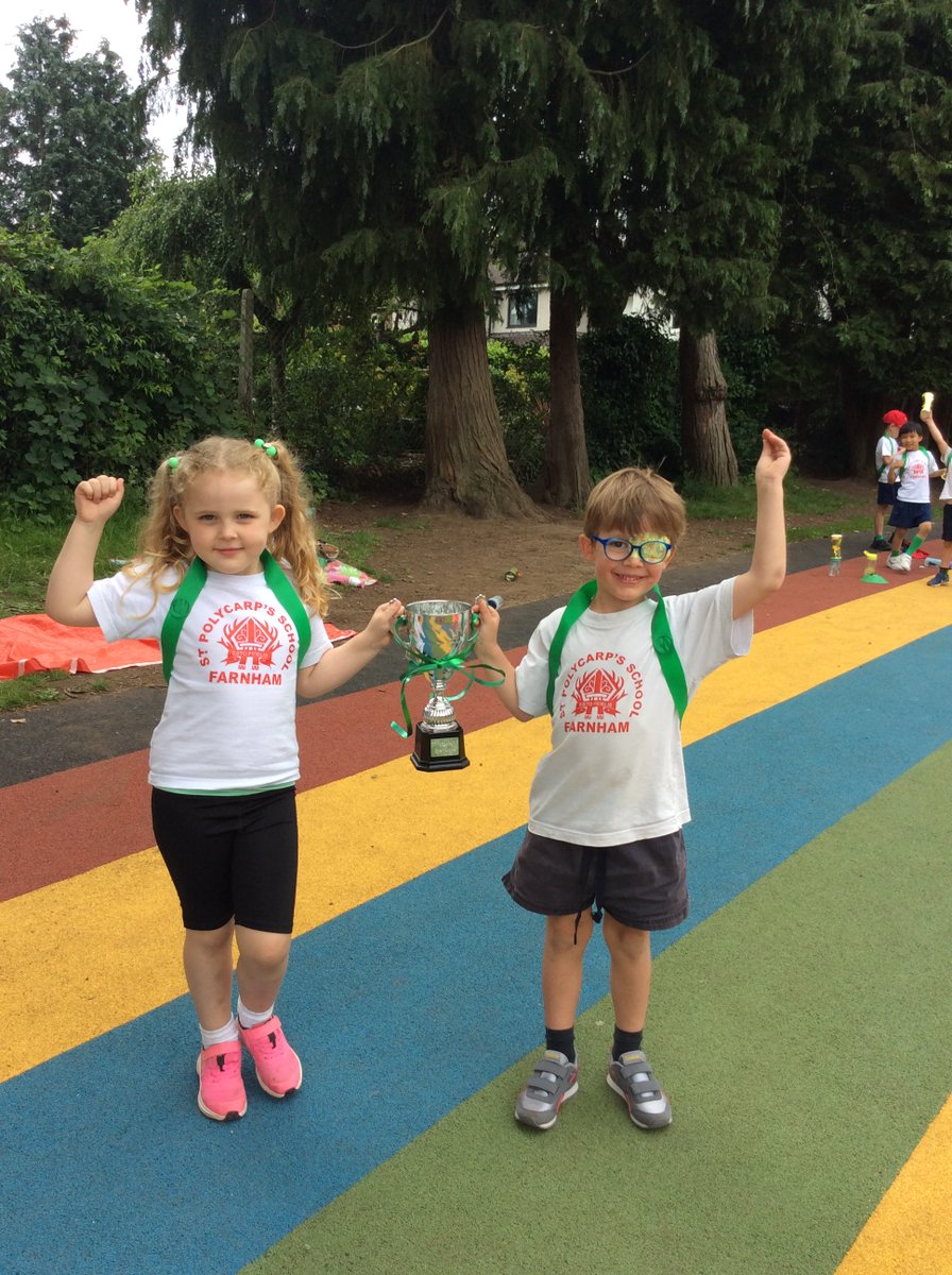 EyfsPolycarps's tweet photo. What great fun at the @PolycarpSchool Reception Sports Day! A special well done to Green house for winning the trophy! #winwithgrace #losewithgrace #sportsday #primaryschool https://t.co/UE5zDO7fl7