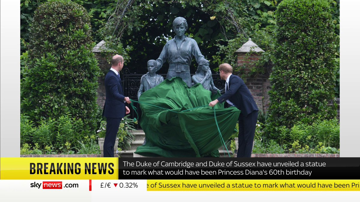ウィリアム王子とヘンリー王子 ダイアナ妃像の除幕式に揃って出席 共同声明で亡き母を偲ぶ 21年7月2日 エキサイトニュース