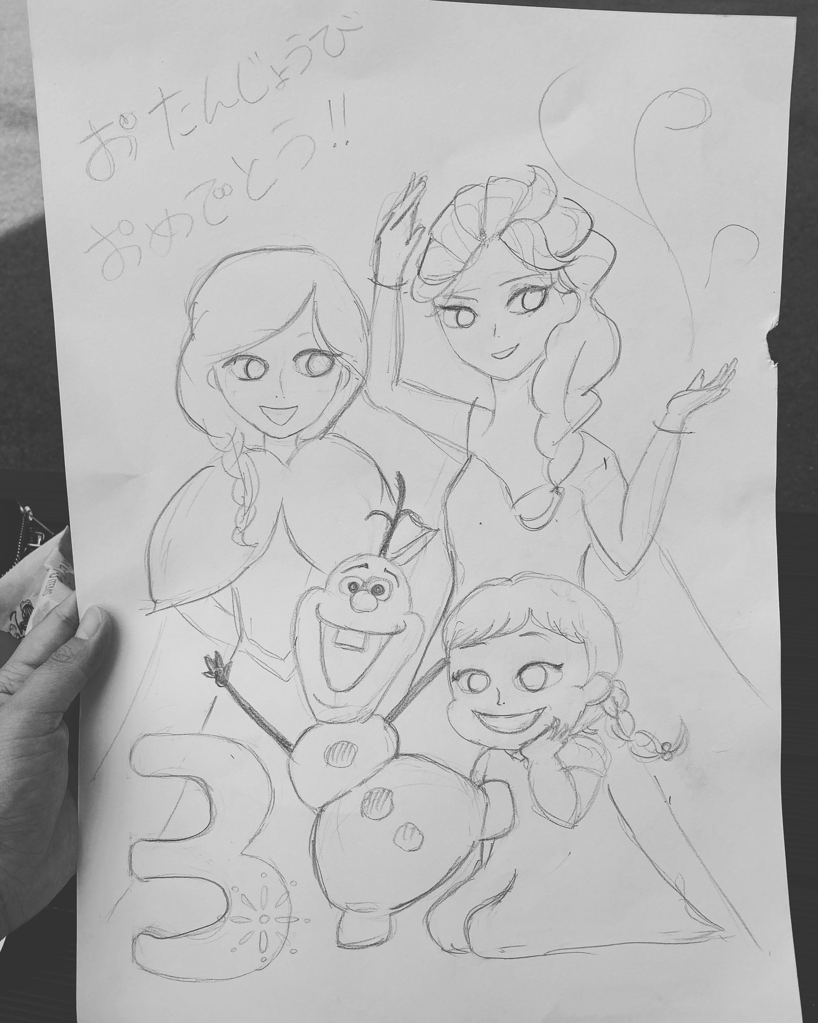 تويتر テクテクキャリー على تويتر で できた 誕生日パーティーで娘っちに渡すんだー どんな顔するかなぁ 喜んでくれるかな イラスト アナ雪 アナと雪の女王 色鉛筆 イラストレーター 手書き 誕生日 娘 オラフ T Co E14lfsdgvu