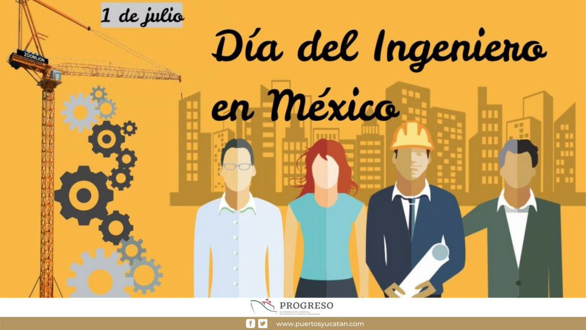 PuertosYucatan's tweet image. Hoy 1 de julio, Puerto Progreso celebra el #DíaDelIngeniero reconociendo su gran labor que contribuye al desarrollo de México.

#APIPRO 
🏗🧱🏆👏