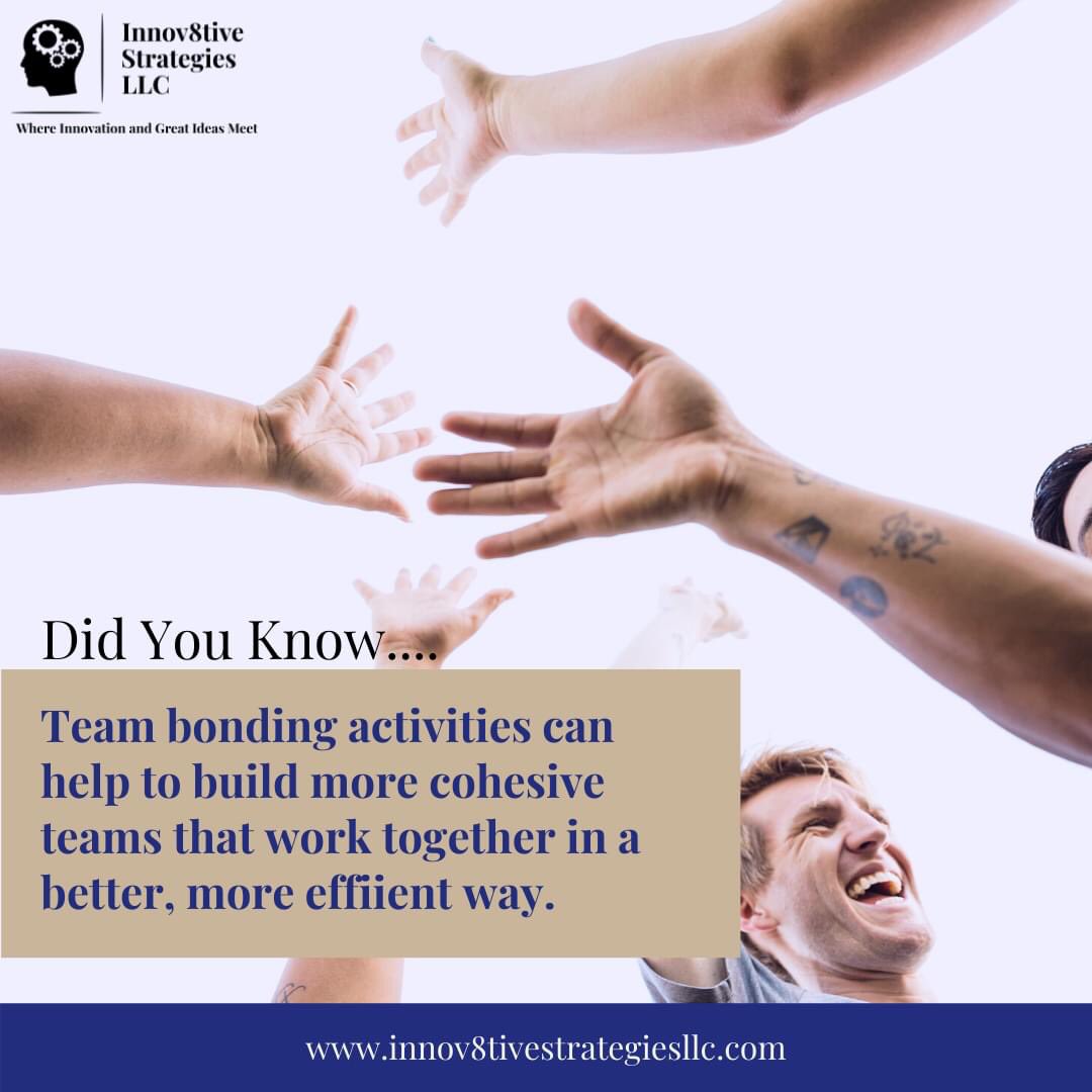 Innov8tiveL's tweet image. Carefully crafted virtual team activities that harness the power of team collaboration can help employees develop newfound respect for their coworkers, recognizing their other skills and abilities, and build new perspectives that will pay off in the workplace. 
#teambuildingtips
