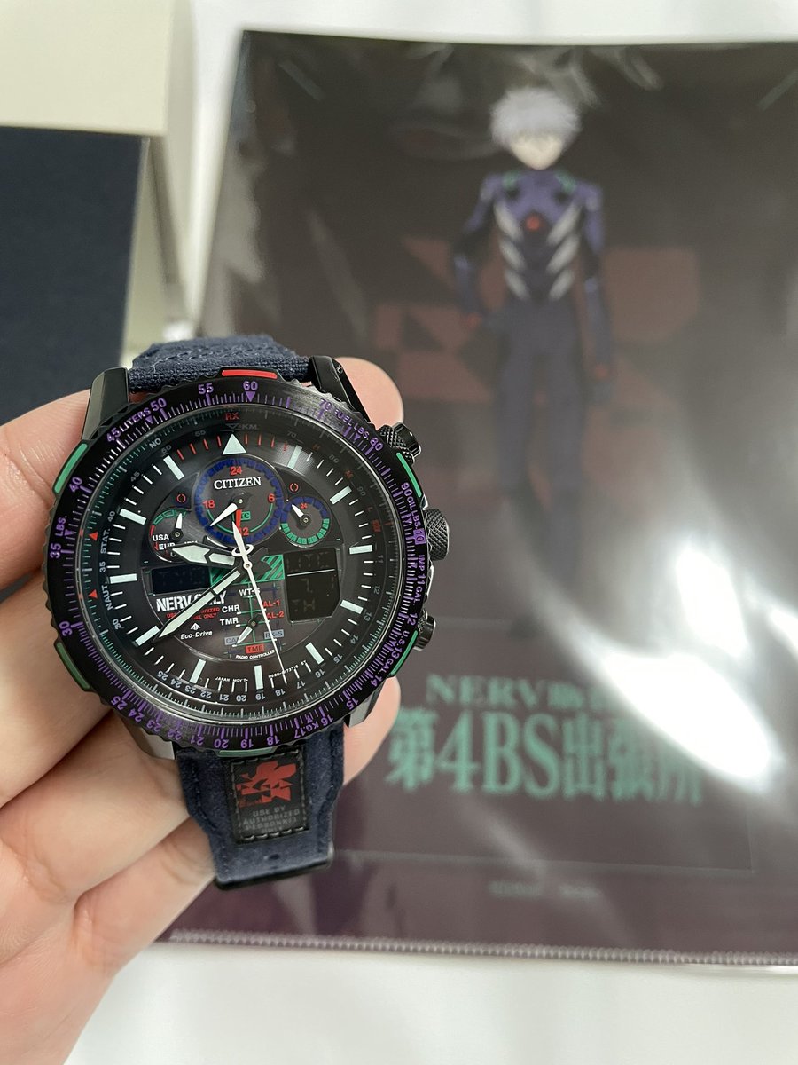 レッド系 na-702.NERVネルフwena3×エヴァンゲリオン CITIZEN