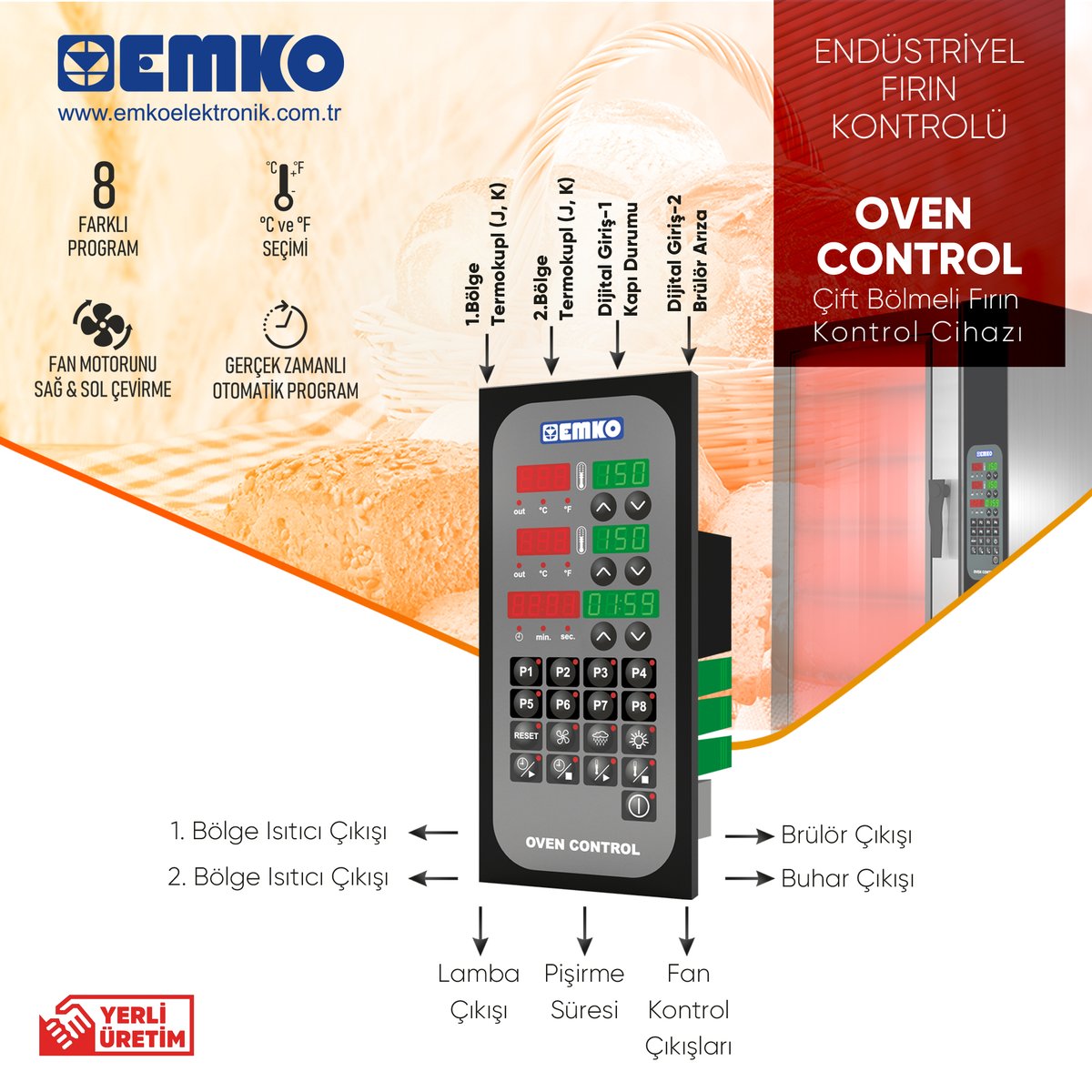 EmkoElektronik's tweet image. Endüstriyel Fırın Kontrolü

Oven Control Dual
Oven Control Single

#processcontroller #endüstriyel #fırınkontrol #heating #cooling #industrial #electronic #technology #tech  #emkoelektronik #oven #ovencontroller #single #dual #temperature #temperaturecontroller