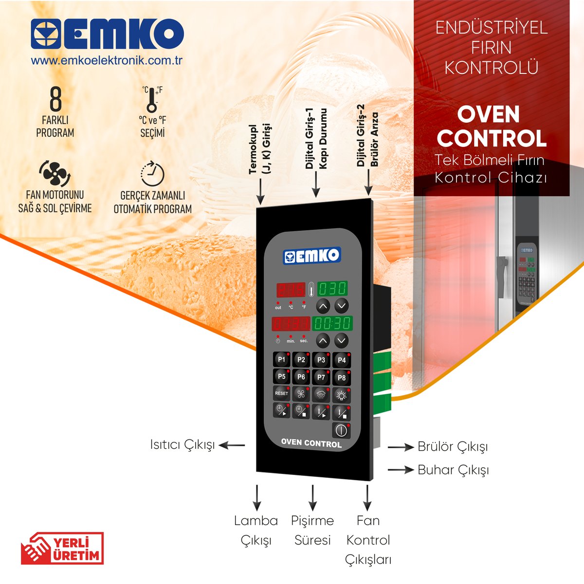 EmkoElektronik's tweet image. Endüstriyel Fırın Kontrolü

Oven Control Dual
Oven Control Single

#processcontroller #endüstriyel #fırınkontrol #heating #cooling #industrial #electronic #technology #tech  #emkoelektronik #oven #ovencontroller #single #dual #temperature #temperaturecontroller