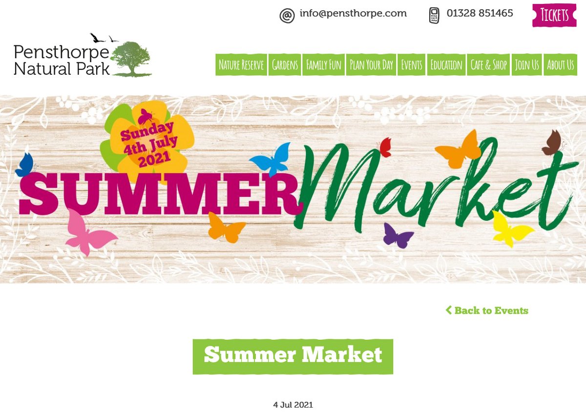 EndGable's tweet image. Summer Market at Pensthorpe this Sunday, it's all happening as things gear up for summer!  bit.ly/3ybnWVB