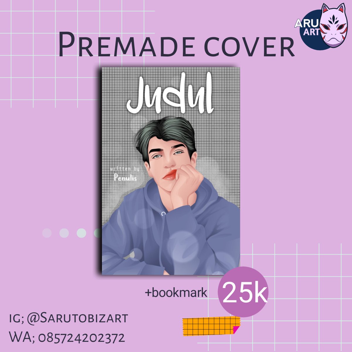 sarutobizach's tweet photo. Premade untuk cover wattpad
Silahkan hubungi nomer yang tertera di banner😊
Request gambar? Bisa zeyeng😗

#coverwattpad #sampulceritawattpad #vektor #desaincover #coverwattpadmaker #infinitedesign #ibispaint https://t.co/sOHFlJa3oo