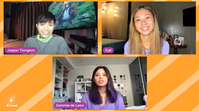 BlogaPlay's tweet photo. Special thanks to Sam and Cali for being our guests for tonight's episode. Borahae πππ #BTrend https://t.co/rAWxBZ789r