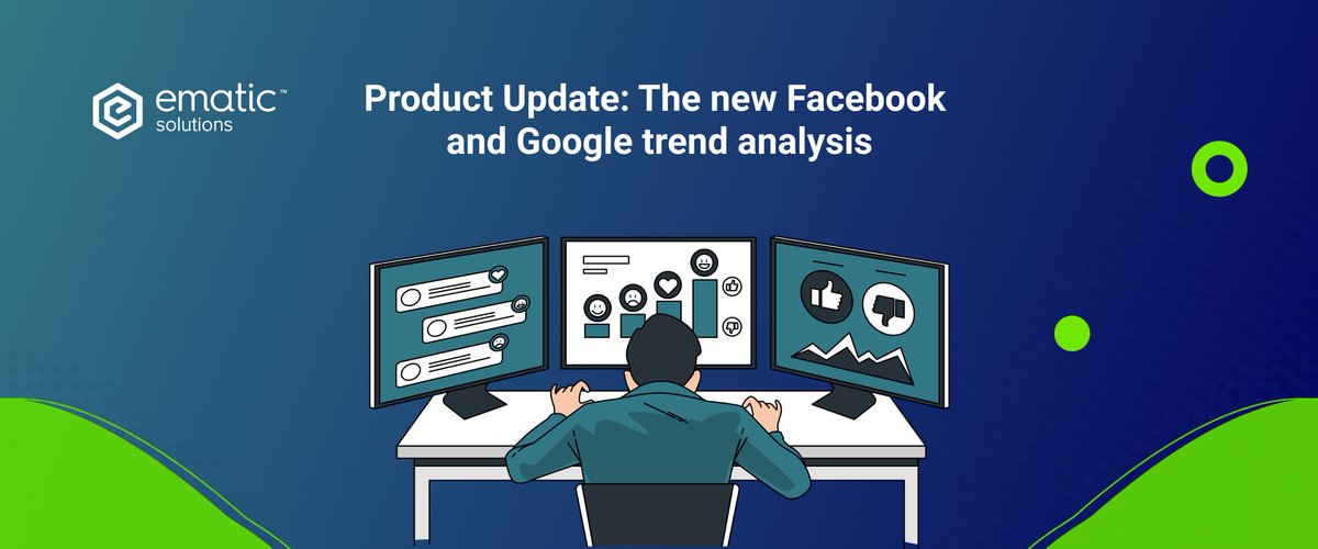 Ematic Product Update! Introducing the new Facebook and Google Trend Analysis on Ematic Analytics Dashboard.

Read the full article and find out about how the new integrations will help marketers better: ematicsolutions.com/en_us/new-face…

#analytics #ROIanalytics #ematicsolutions