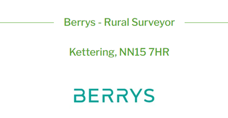 Berrys is seeking an ambitious, RICS qualified Rural Surveyor to join their Kettering office and take on a varied role with a wide range of professional work. See RuralPro Jobs for more details alicedesoer.co.uk/berrys-rural-s…