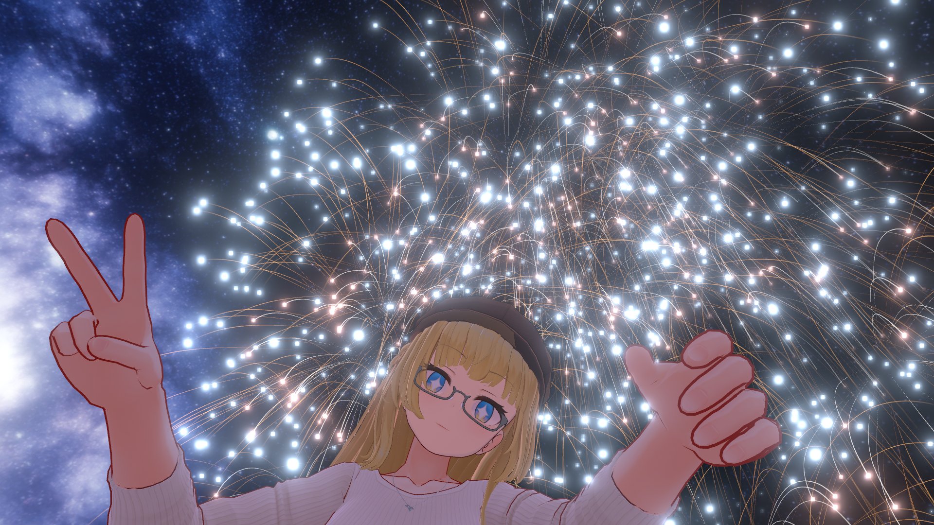 煩悩侍vr ワールド Noriben Fireworks V1 5 作者 Noriben3 まるで本物のようなとても綺麗な花火を手持ちの筒から打てるワールド いいね が打てる花火や音のする魚やうるさいわかめスープなど設置してたり 空へ花火を満遍なく咲かせれるのはvrでないと