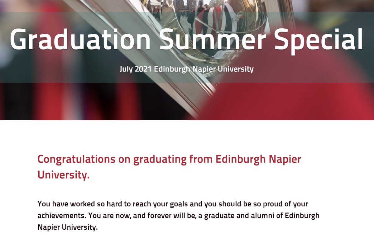 I guess I'm *officially* Dr Melanie Robinson and a 2nd time #EdNapierGrad today then. A bit of an anti-climax after 9 years of academia to just get an email whilst I'm at work, but hey, can't be helped! #ThanksRona