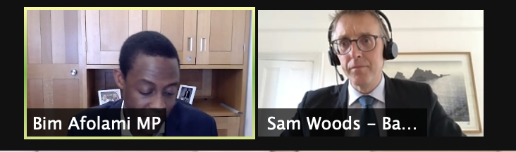 APPGbanking's tweet photo. Great conversation happening now between @BimAfolami & Sam Woods @bankofengland as part of the #BankersforNetZero initiative - understanding what the Bank of England is doing to get us to #NetZero as part of London Climate Action Week @london_climate @VolansHQ @James_Vaccaro https://t.co/A7IFlsoWBK