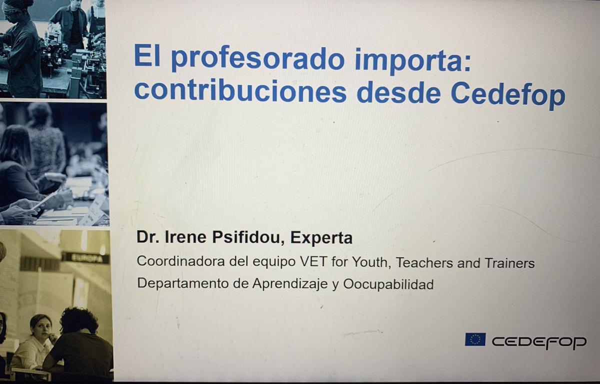 RenaPsifidou's tweet photo. Presenting @Cedefop new feasibility study for a new survey of teachers, school heads, trainers and learners in initial VET at #Orienta_FP conference on the Roles of teachers and trainers in the mew scenarios of #VET. https://t.co/NC3g5b5GlS