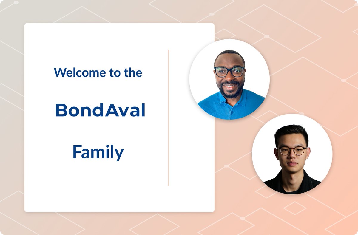 wearebondaval's tweet photo. 🕺🕺 BondAval is growing! We're delighted to welcome superstars Charles Mensah and Brandon Chung to the team as Head of Credit Risk and Product Lead! 🕺🕺

You can read about the exciting skills Charles &amp; Brandon are bringing to the table here:
https://t.co/E2fUXUYg8d

#Insurtech https://t.co/1PG0LKGDiG
