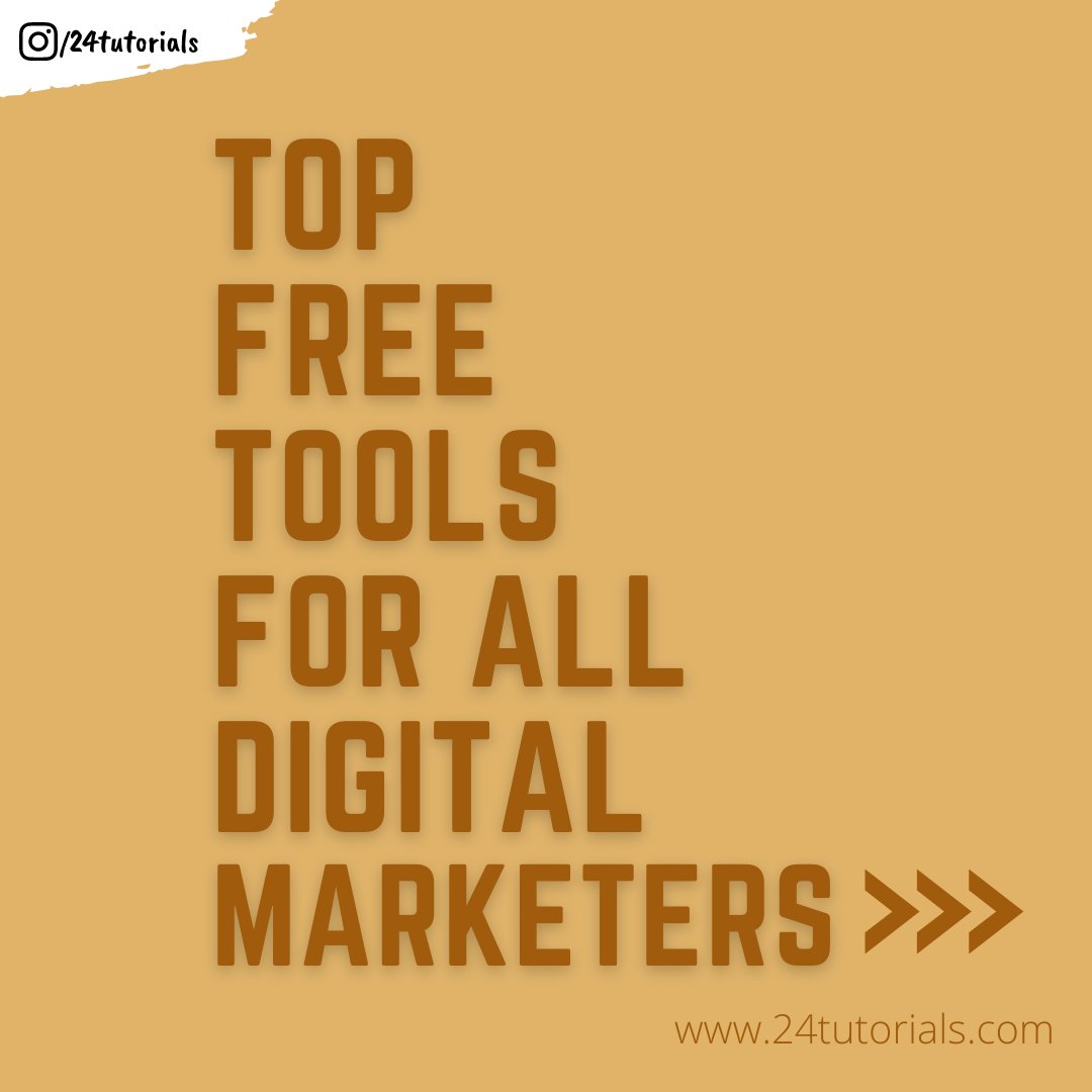 24Tutorials's tweet image. Top free tools for all Digital Marketers
1. #GraphicDesigning
2. #SocialMediaManagement
3. #FreeStockImages
4. #FreeStockVideos
5. #analyticstools
Click here to check the list of all free tools: buff.ly/3xfNTDC