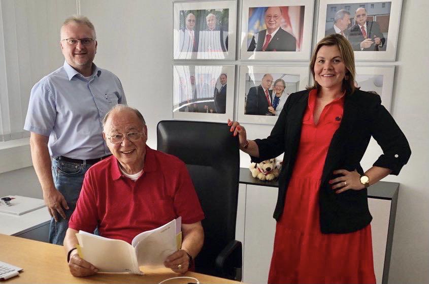 In Vorbesprechung mit den beiden Direktoren Stephanie Taurer und Gerald Bierbaum für die kommenden Organsitzungen. #OeNR #OeBH #GEBÖS