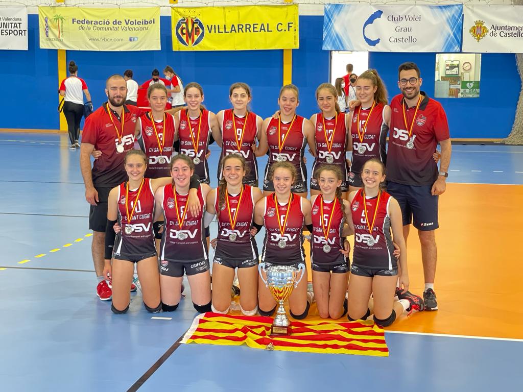 VoleiCatala's tweet photo. 📡Els equips catalans tornen dels Campionats d'Espanya de voleibol amb un or🥇, una plata🥈 i dos bronzes🥉🥉! A més, dels 21 equips que hi han participat, 14 han finalitzat entre les 10 primeres posicions!🏐🙌
Grans resultats, enhorabona a tots!
⏩+ info: https://t.co/oibT1RHxPV https://t.co/aJnF9uEzsA