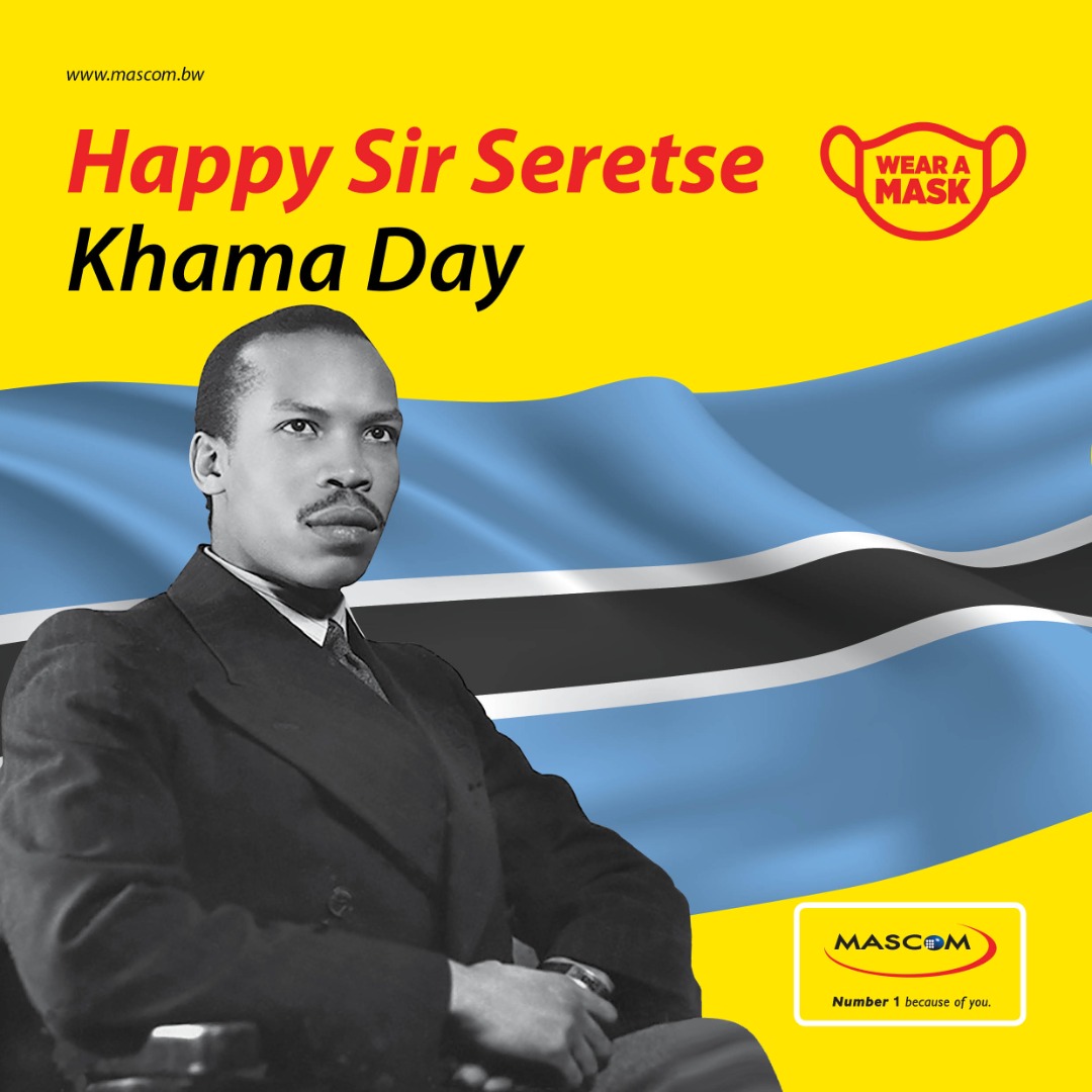 MascomWireless's tweet photo. Today we remember the first president of the Republic of Botswana and an inspiring leader, Sir Seretse Khama (July 1, 1921 - July 13, 1980).
Happy #SirSeretseKhamaDay 🇧🇼
#SSK100 #Number1BecauseOfYou https://t.co/hvAWxsDpz2