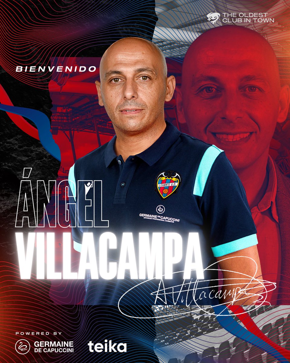 LUDfemenino's tweet photo. 🆕 OFICIAL | Ángel Villacampa (@villa3rc), nuevo entrenador del #LevanteUDFemenino 🔵🔴

🤝 El técnico firma para las próximas dos temporadas

🙋🏼‍♀️ ¡Bienvenido a tu nueva casa, míster!

ℹ️ https://t.co/czzQSGqEsG

#OrgullDeChampions 🐸 #OrgullGranota https://t.co/xwdNDegDHY