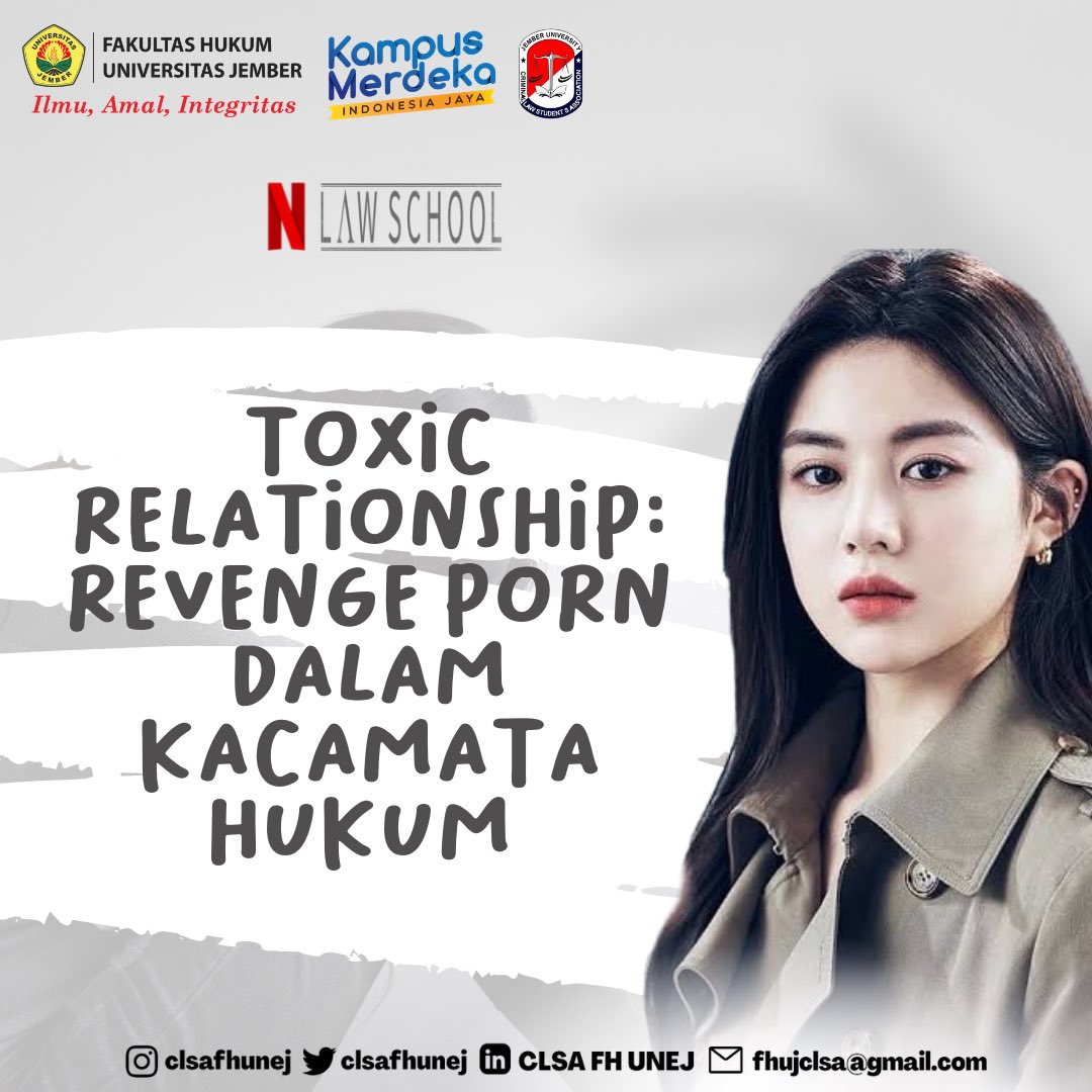 clsafhunej's tweet photo. Halo FH, UNEJ, Indonesia!
Masih ingat kasus kekerasan dalam hubungan di drama Korea #LawSchool antara Ye-seul dan doinya?
#CLSACare #CLSAKnowledge #CLSAFHUNEJ #FHUNEJ #LawStudent https://t.co/Oj6ZarcGKP