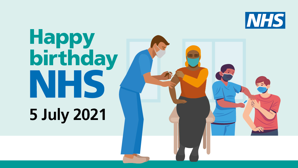 It’s the #NHSBirthday and we can look back on the remarkable work of our NHS colleagues. 

Thank you for your continued work and dedication to care for our loved ones, as well as roll out the biggest vaccination programme in NHS history. #ThankYouNHS 

<a href="/NHSEngland/">NHS England</a> <a href="/NHSEastEngland/">NHS East of England</a>