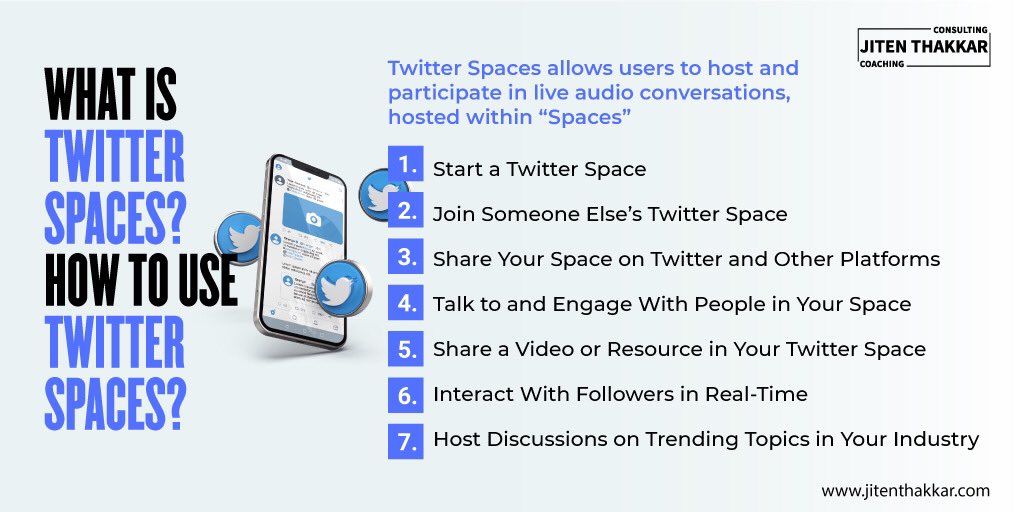 iamJitenThakkar's tweet photo. Want to explore and use @TwitterSpaces ? Check this out 👇

Anyone with 600 or more followers can now host a space.

#TwitterSpaces #TwitterSpace #spaces #digitallearning #digitalforever #spacesishere https://t.co/er4bjeFRHy