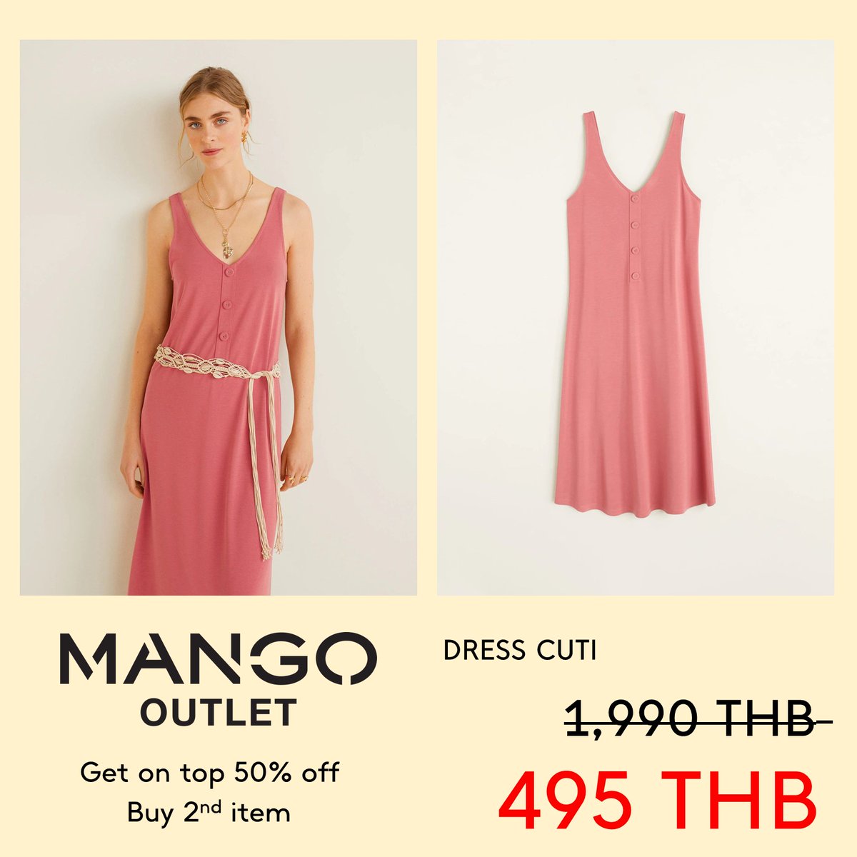 MayaChiangmai's tweet photo. ซื้อสินค้าชิ้นที่ 2 ลดเพิ่ม 50% (เฉพาะสินค้าที่ร่วมรายการ)
ซื้อ 1 แถม 1 (สินค้าประเภท Accesories ทุกรายการ)

📍 : MANGO OUTLET สาขาเมญ่าเชียงใหม่ ชั้น G
🗓 : วันนี้ - 31 กรกฎาคม 2564
IG : mayachiangmai
Weibo : 玛雅购物中心MAYA

#MangooutletTH #mayachiangmai #MangoOutlet https://t.co/veFVeiRHom