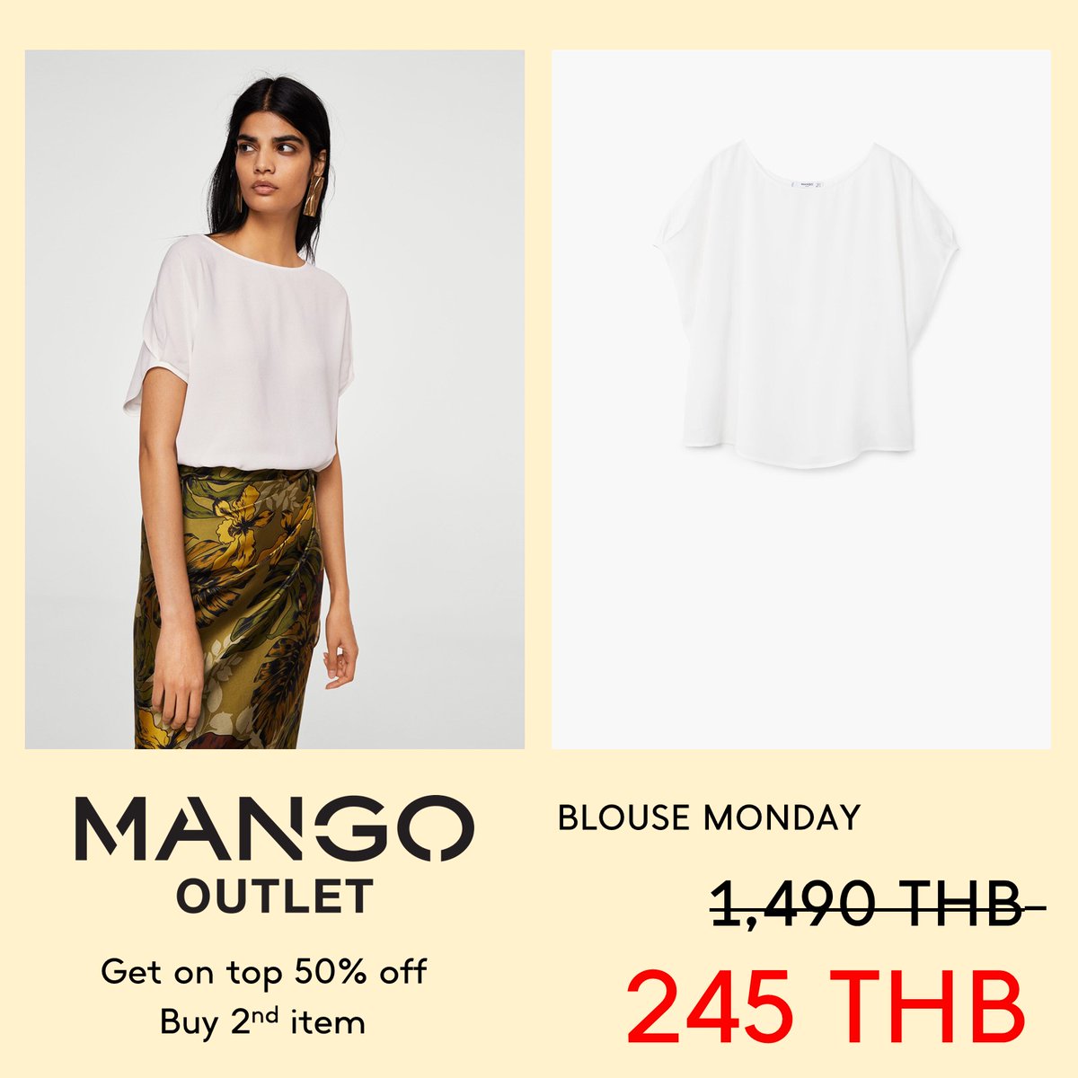 MayaChiangmai's tweet photo. ซื้อสินค้าชิ้นที่ 2 ลดเพิ่ม 50% (เฉพาะสินค้าที่ร่วมรายการ)
ซื้อ 1 แถม 1 (สินค้าประเภท Accesories ทุกรายการ)

📍 : MANGO OUTLET สาขาเมญ่าเชียงใหม่ ชั้น G
🗓 : วันนี้ - 31 กรกฎาคม 2564
IG : mayachiangmai
Weibo : 玛雅购物中心MAYA

#MangooutletTH #mayachiangmai #MangoOutlet https://t.co/veFVeiRHom