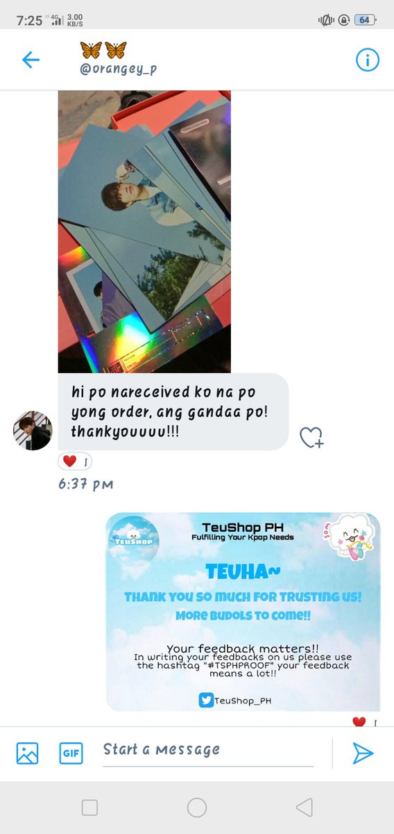 Teushop_PH's tweet photo. Thankyou so much po! ♥️

#TSPPROOFS https://t.co/MH9XuZ1H61